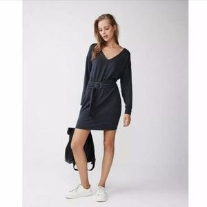 Express O-Ring Belt Wedge Dress